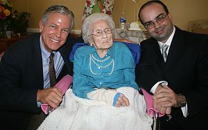 Steve, Ms. Besse and Guinness World Records representative Robert Young